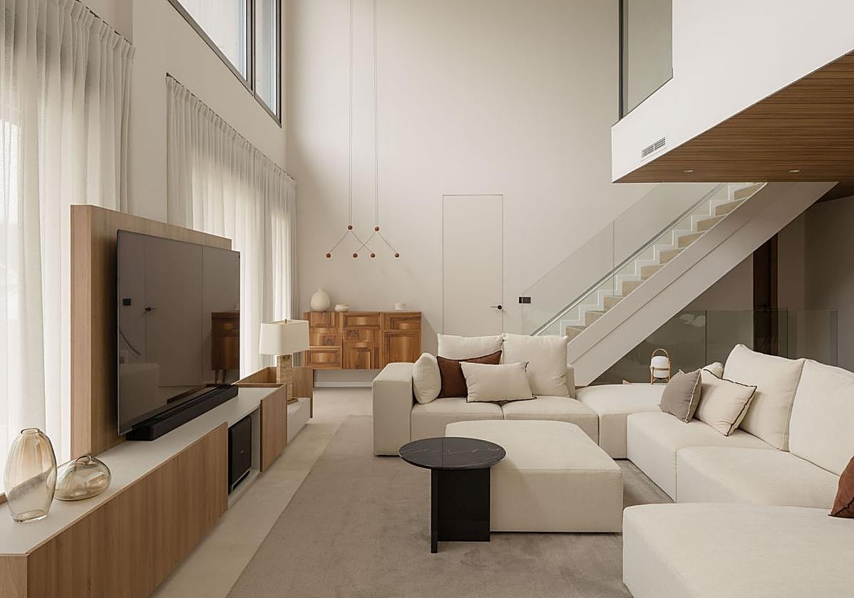 Este chalet de una familia bilbaína lo tiene todo: lujo, diseño y mucha luz