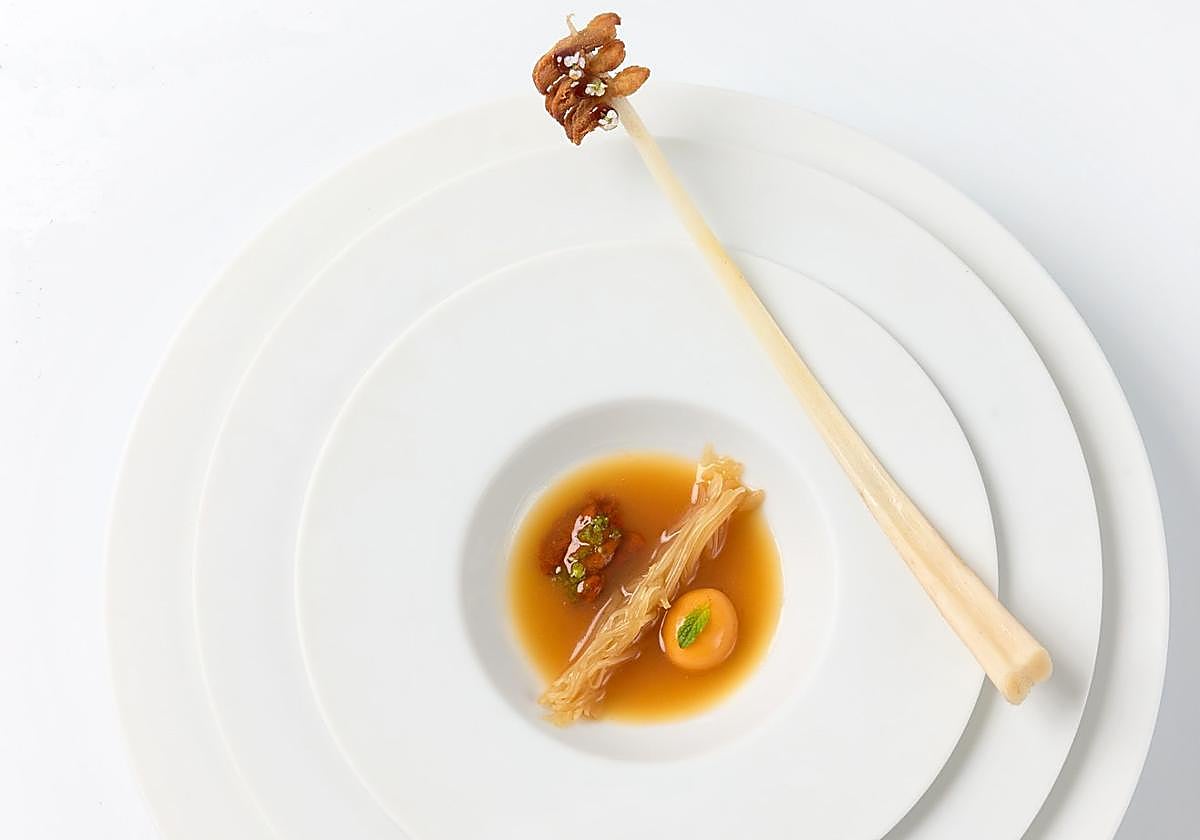 Versión de sopa de aleta de tiburón.