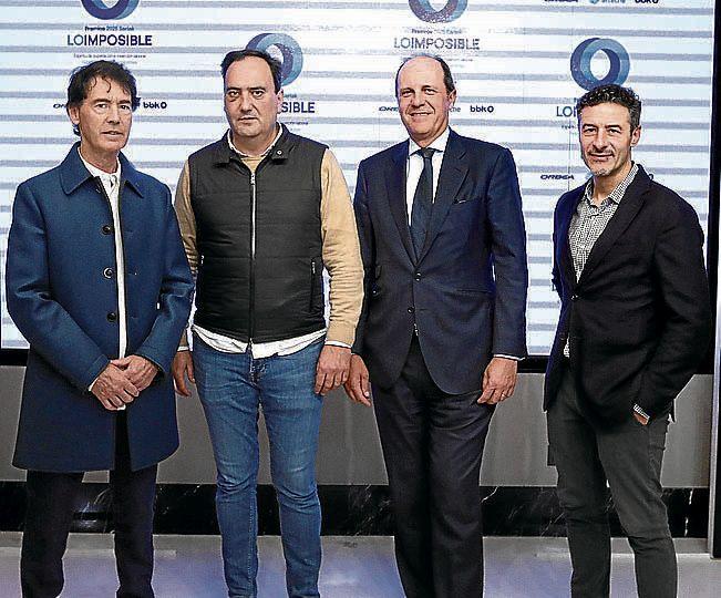 Pedro Basarrate, Agustín Basarrate, Iñaki Erostegi y Pablo Ocaña.