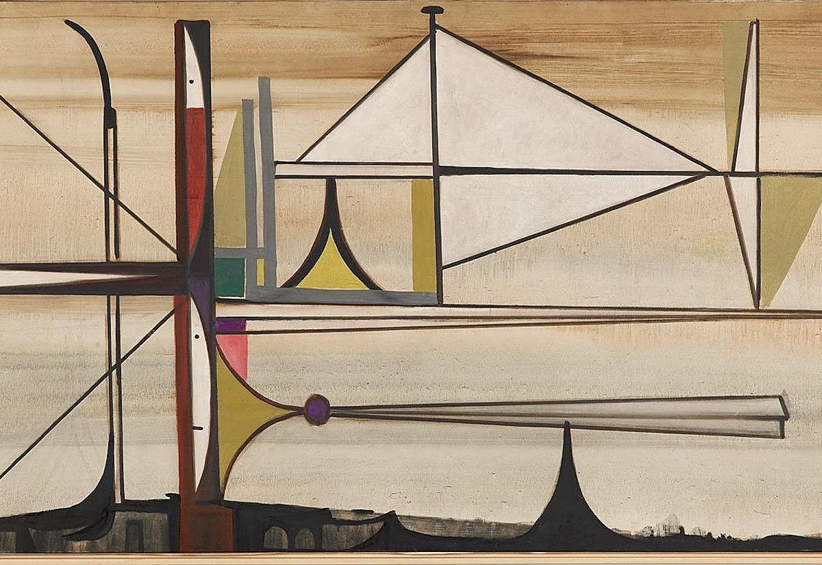 Imagen principal - 'Arbalète [Ballesta]', del surrealista Óscar Domínguez; fotograma de 'Paraíso' (Maddi Barber & Marina Lameiro; y 'A Wider Kind of Love' de Nashashibi. 