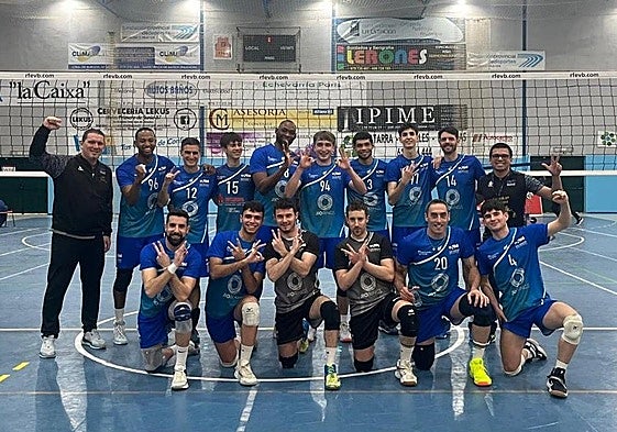 El equipo de Galdakao en su último encuentro.