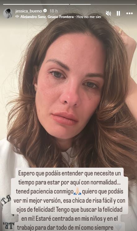 Jessica Bueno reaparece llorando tras su ruptura con Luitingo