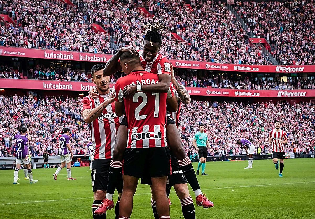 Maroan se estrenó como goleador en la contundente victoria por 7-1 al Valladolid.