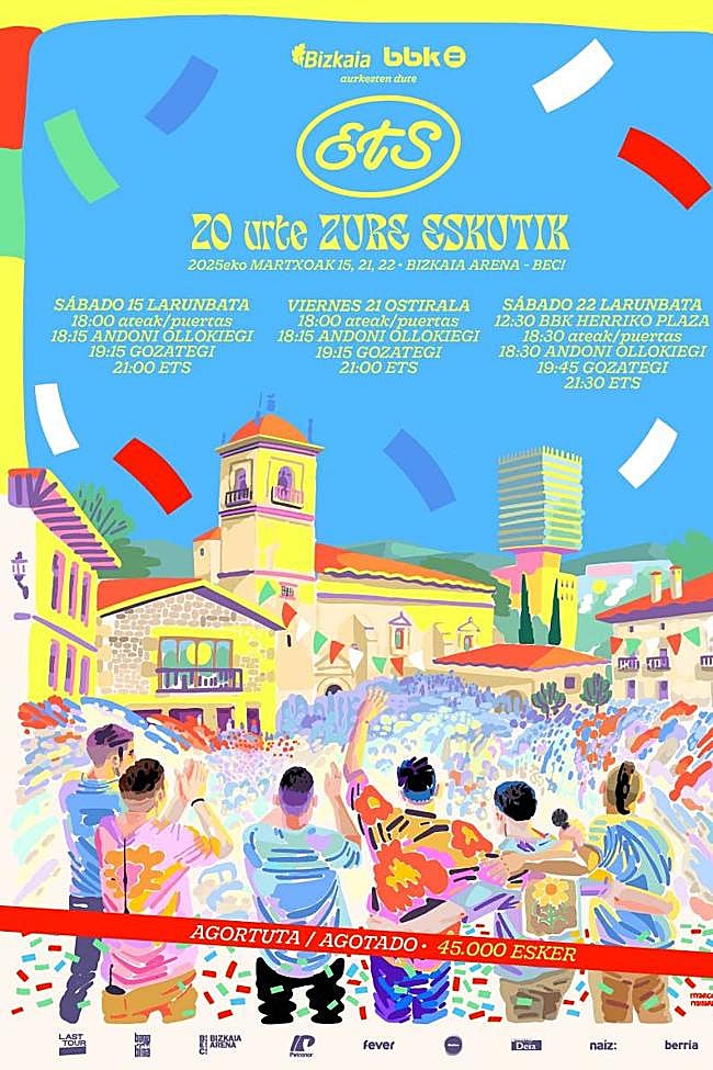 Cartel del cierre de gira de ETS.