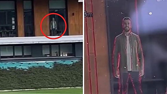 Divertido misterio en Lezama: ¿por qué había una figura de cartón de Lekue 'mirando' el entrenamiento?
