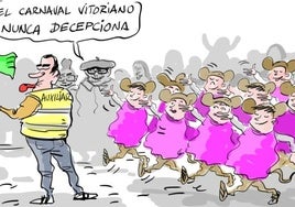 La viñeta de Cerrajería sobre el Carnaval de Vitoria