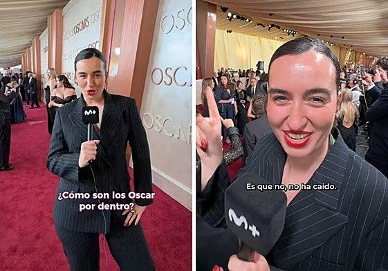 La influencer vizcaína Ariane Hoyos se 'infiltra' en la alfombra roja de los Oscar: «El viaje más importante de mi vida»
