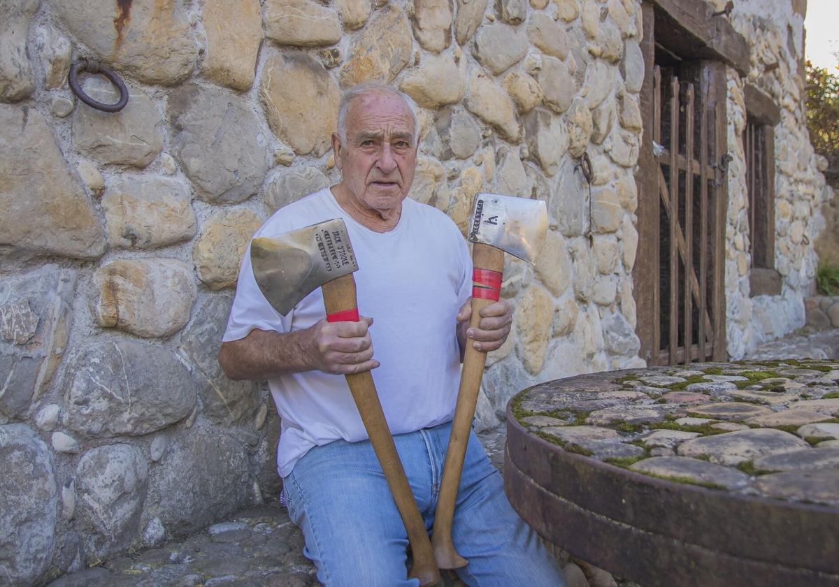 Una escultura recordará al histórico aizkolari Julián Larrea
