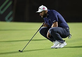 Jon Rahm, en el primer torneo del LIV en Riad.