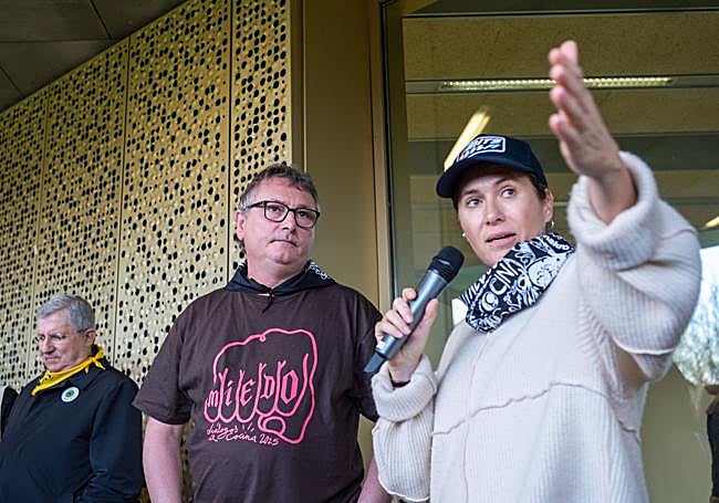 Andoni Luis Aduriz (Mugaritz, organizador del encuentro) y Maca de Castro.