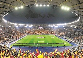 El ambiente en el Olímpico de Roma fue extraordinario.