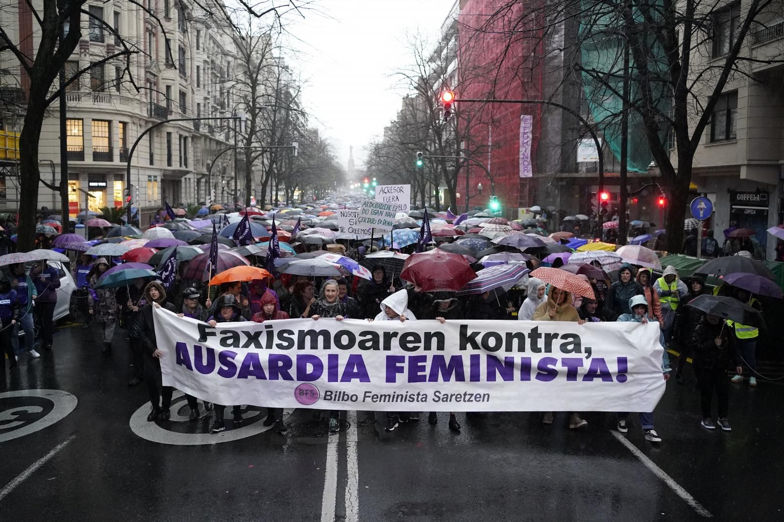 La manifestación del 8M en imágenes