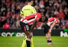 Nico y Gorosabel, abatidos tras el empate.