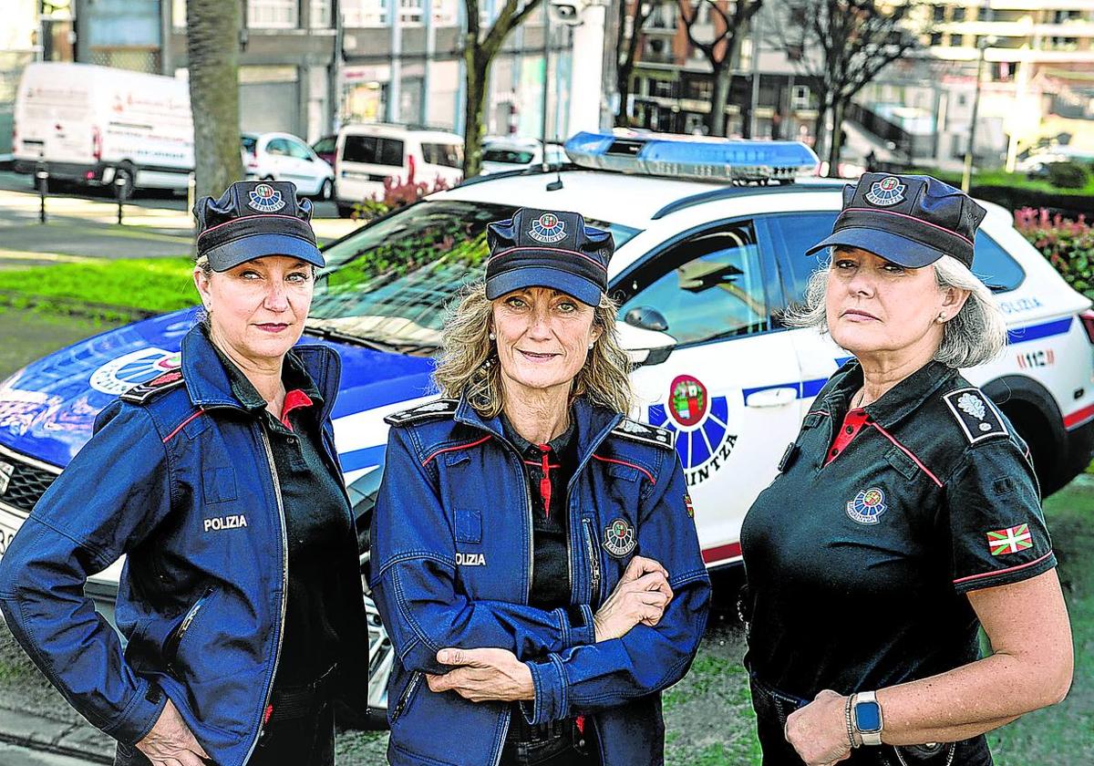 De izquierda a derecha, Arantza Montero, Edurne Arce y Miriam Aranguren.