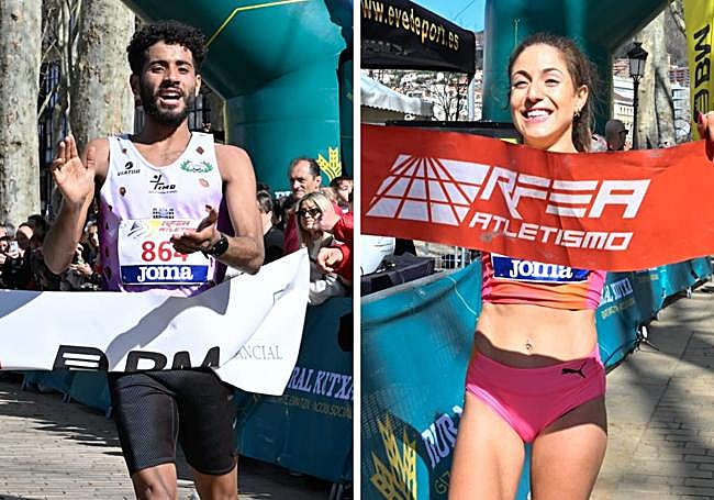 El marroquí El Ghazouany y la palentina Carla Gallardo han sido los ganadores de la primera edición del 10k de Bilbao.