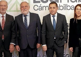 Juan Diego, José Ignacio Zudaire, Xabier Sagredo y Nora Sarasola.