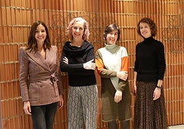 Elisa Martínez, Ane Alonso, Irene Zúñiga y Blanca López de Armentia.