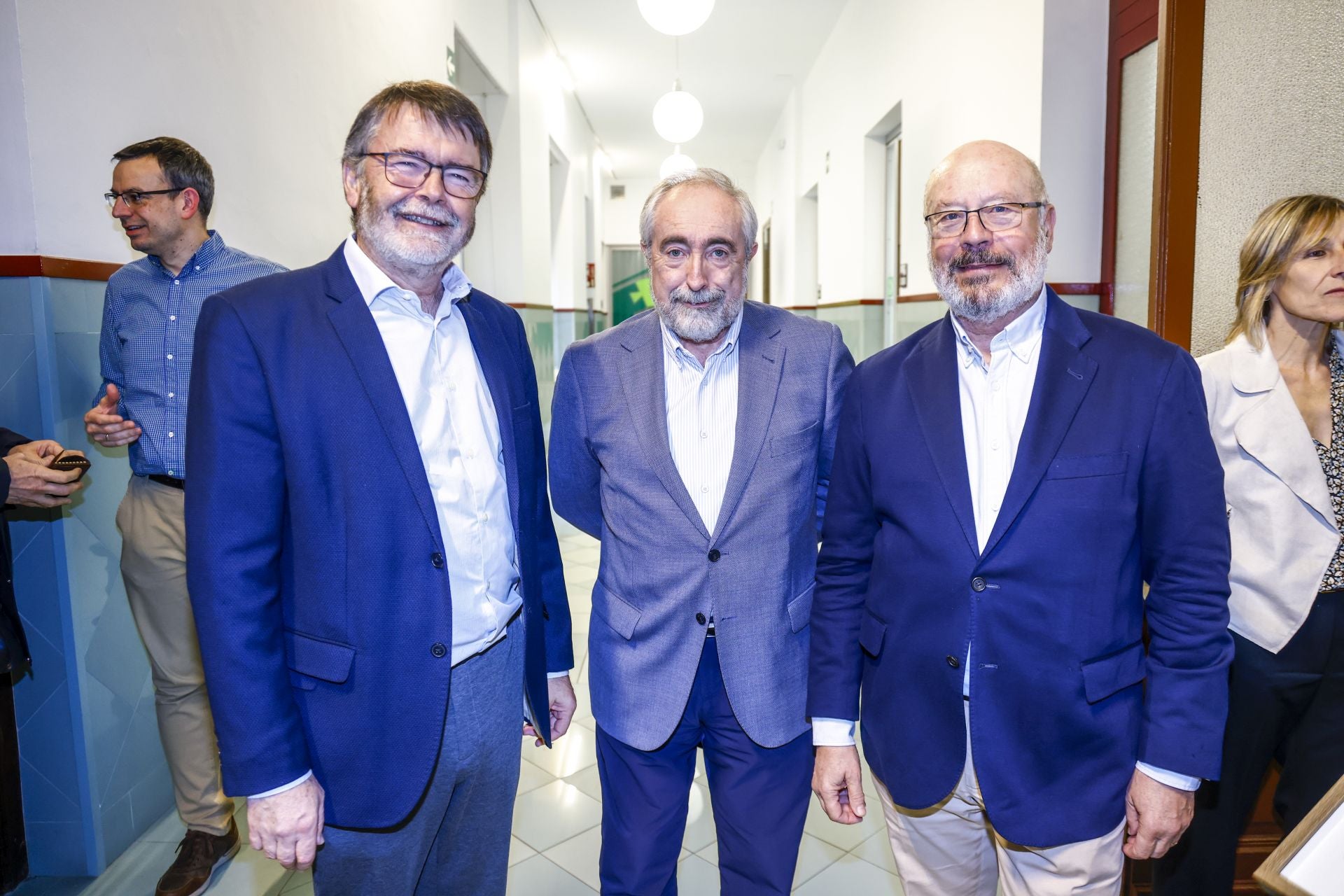 Jorge Urrutia, Rafa Larreina y Enrique Martínez, miembros de patronato de Egibide.