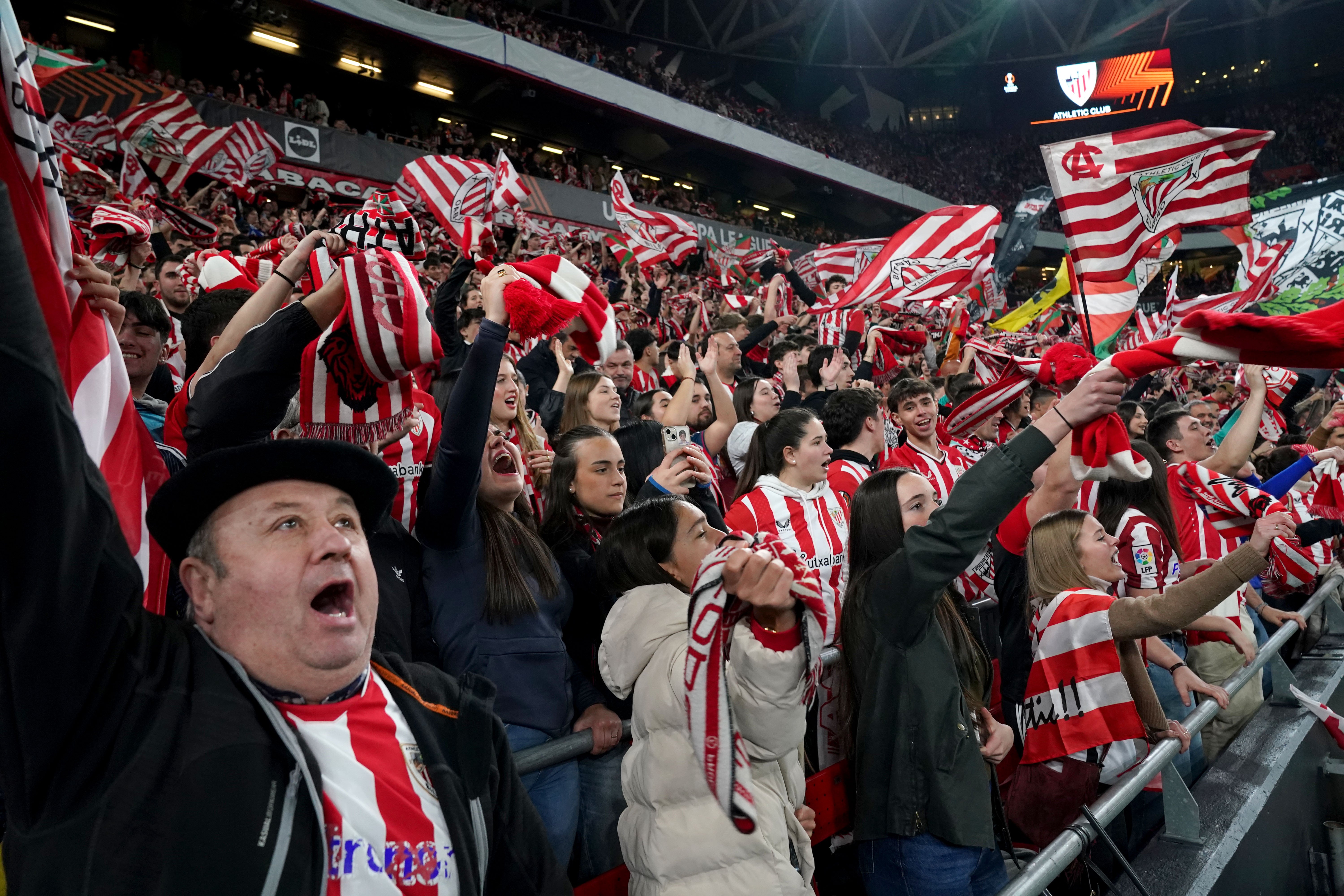 El Athletic-Roma en imágenes