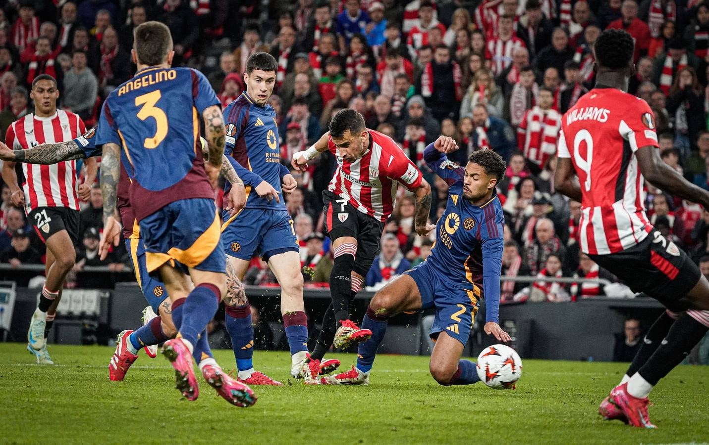 El Athletic-Roma en imágenes