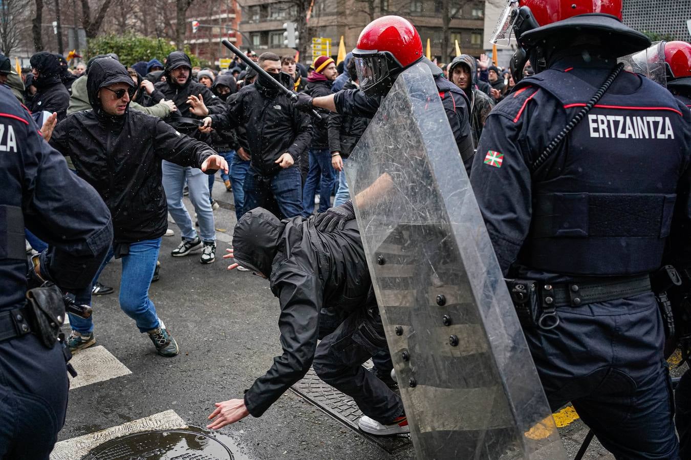 Altercados antes del partido