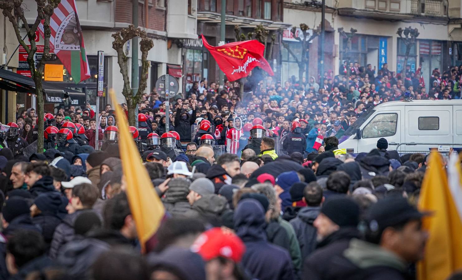 Altercados antes del partido