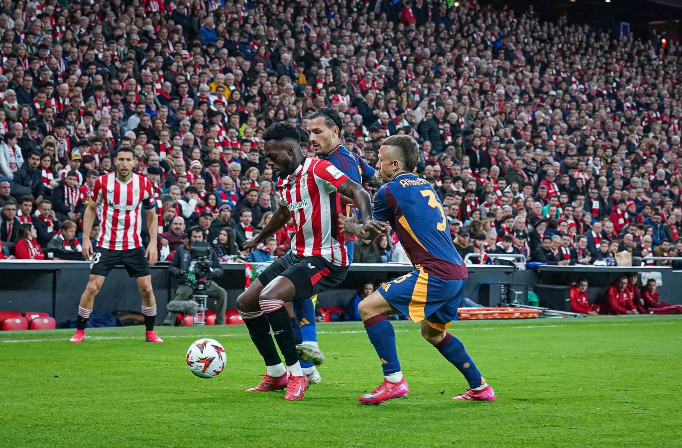 El Athletic-Roma en imágenes