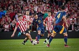 El Athletic-Roma en imágenes