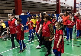 All Impiadas, organizadas por el colegio Berrio-Otxoa en las que participaron alumnos, usuarios de residencias y personas con discapacidad