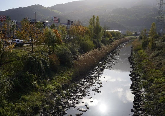 El río Castaños a su paso por la zona de Megapark.