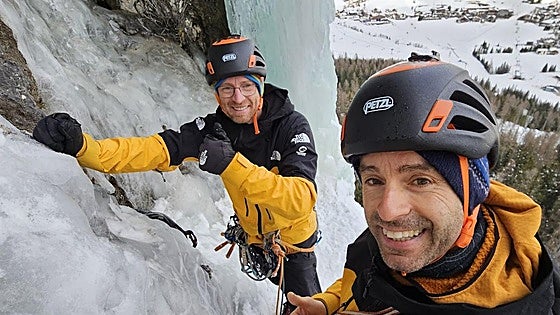 Los Pou se fusionan con el hielo en los Dolomitas