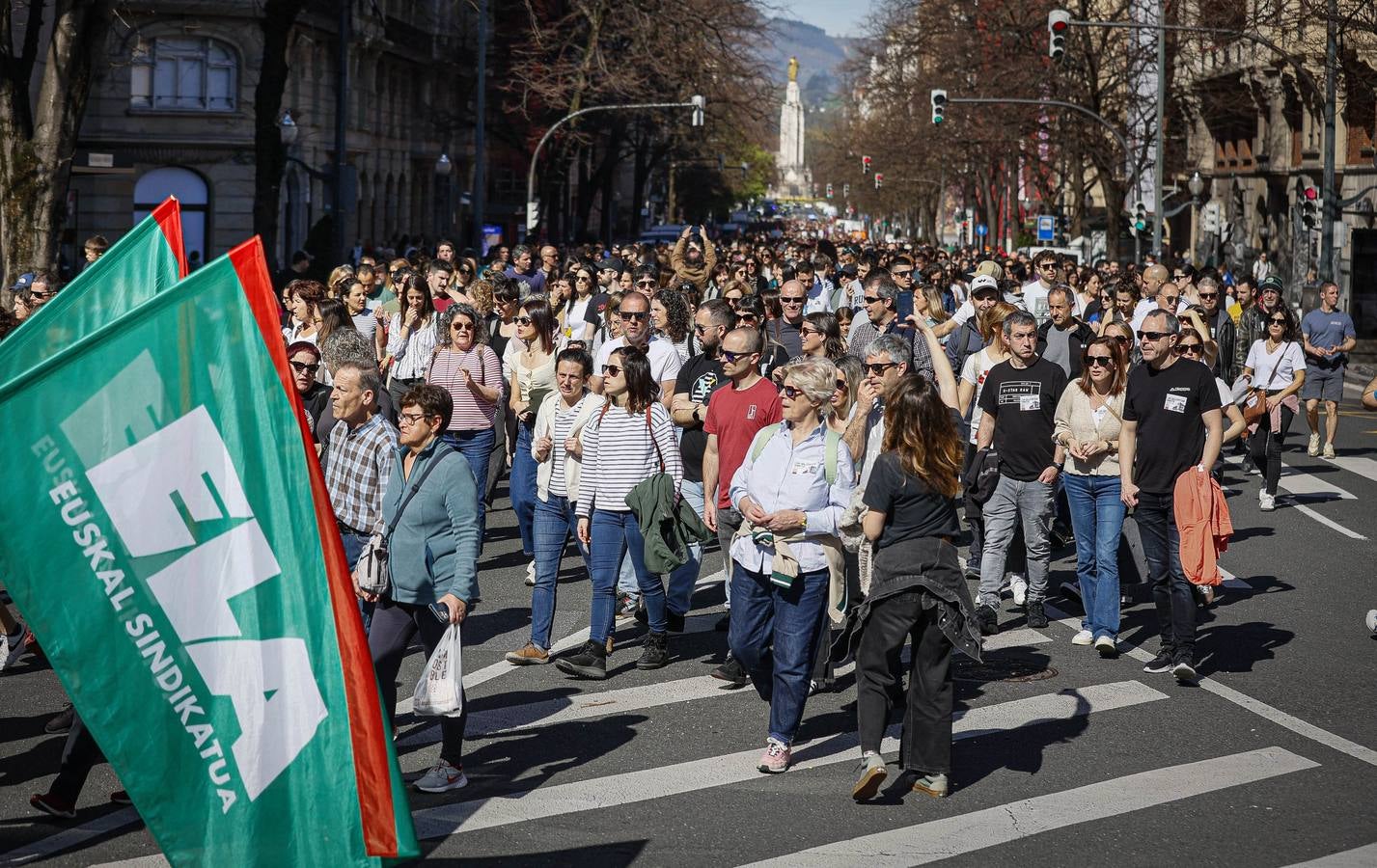 Imagen de la manifestación de Bilbao.