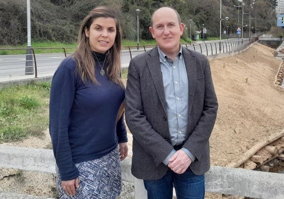 Alba Delgado junto a Carlos Fernández en una imagen de archivo.