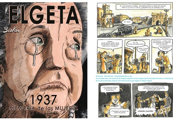 El ilustrador quiere hacer un libro al año por cada localidad que estuvo involucrada en el conflicto bélico