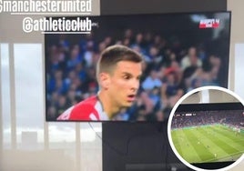 Ander Herrera presume de doble pantalla para disfrutar de la Europa League: no se pierde ni el Athletic ni el United
