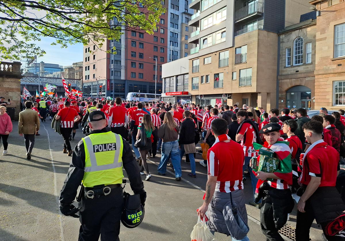 Las imágenes de los athleticzales en Glasgow