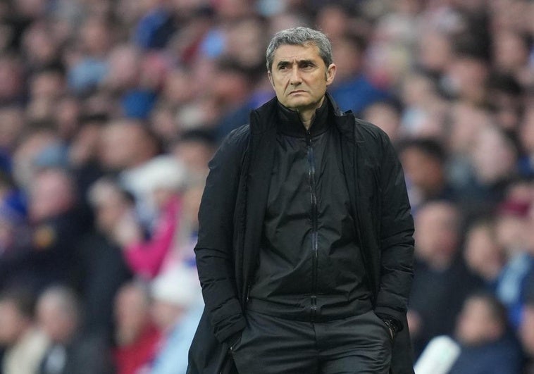 Valverde durante el encuentro en Glasgow.