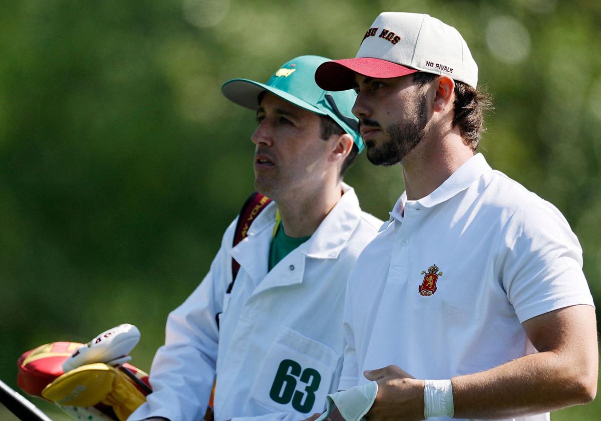 El amateur Josele Ballester, cazado mientras orinaba en el río más famoso del Masters el día de su debut