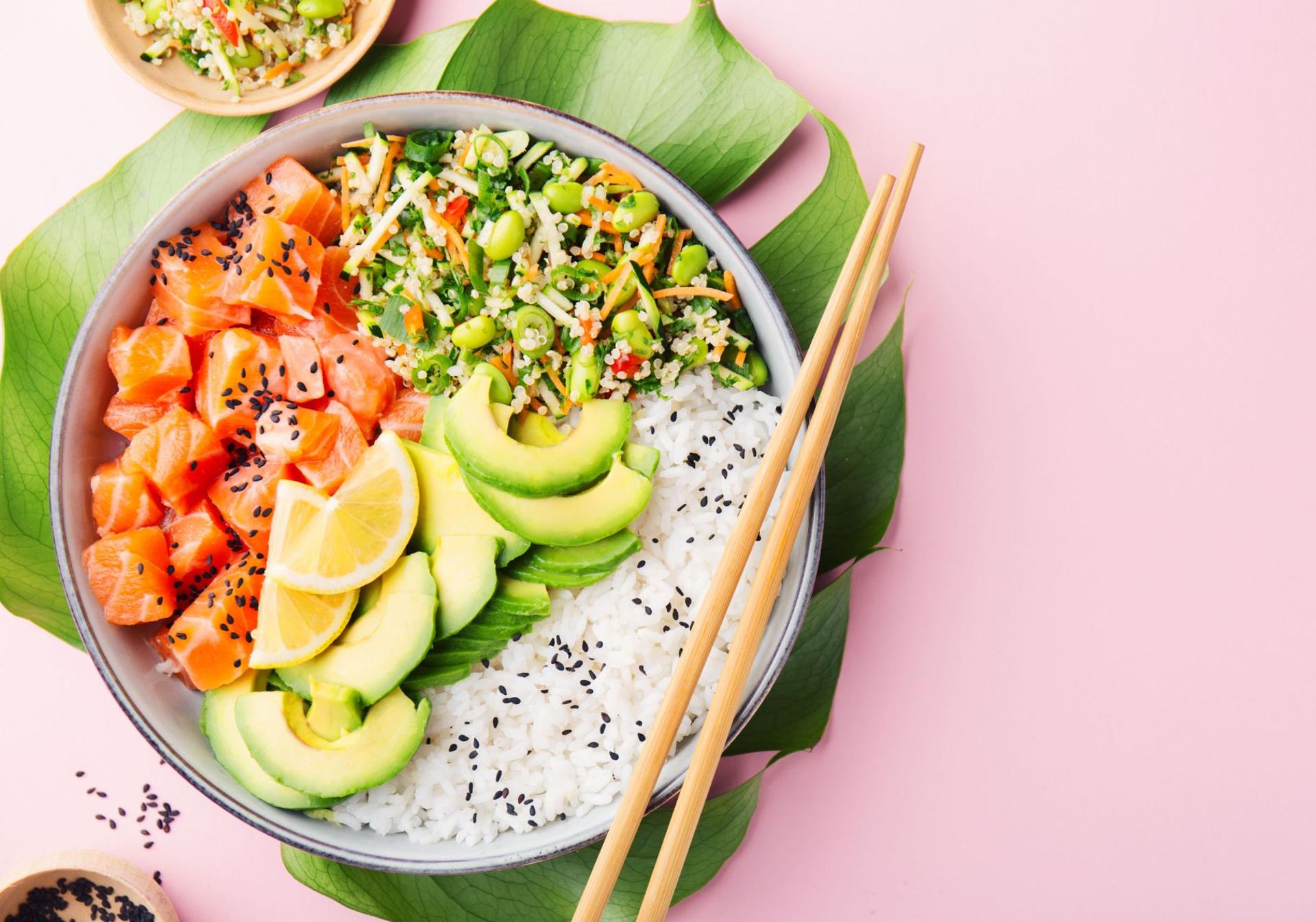 Un ejemplo de poke, en este caso con arroz.