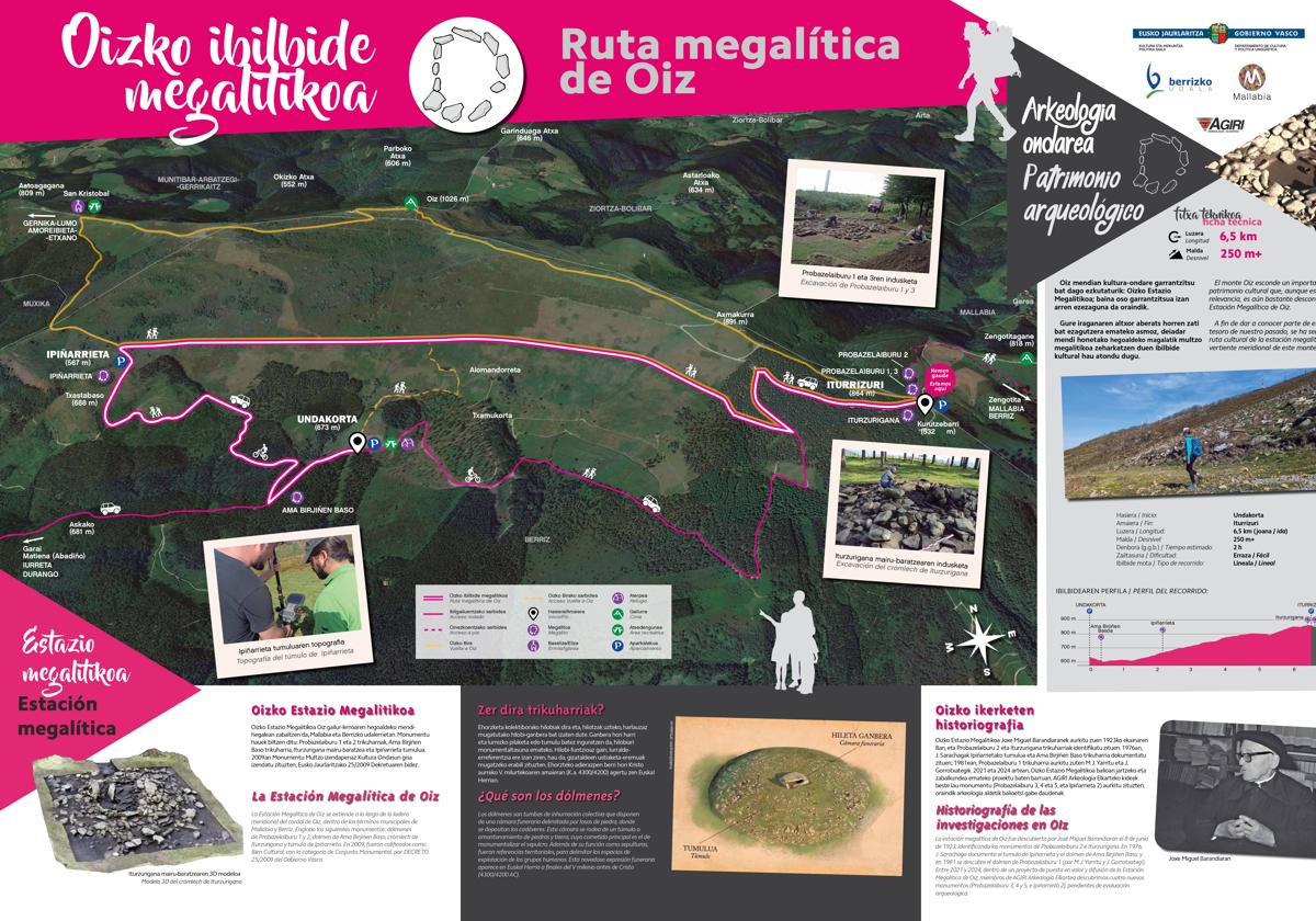 Mallabia da a conocer su legado prehistórico con la nueva Ruta Megalítica de Oiz