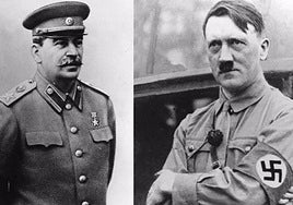 Stalin y Hitler.