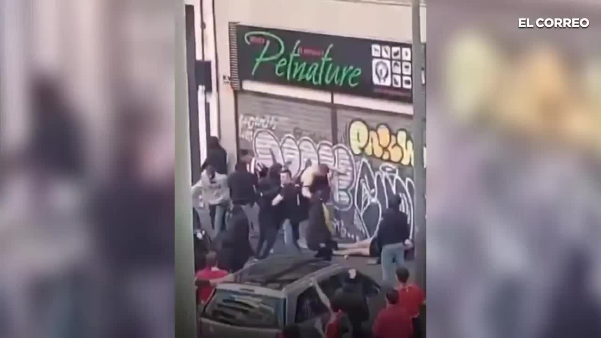 Un grupo de ultras del Athletic propina una paliza a varios aficionados del Rangers