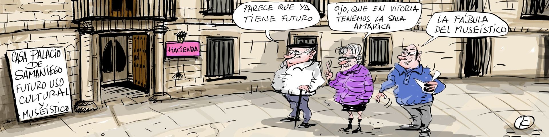 La viñeta de Cerrajería sobre la casa natal del fabulista Samaniego