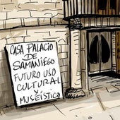 La viñeta de Cerrajería sobre la casa natal del fabulista Samaniego