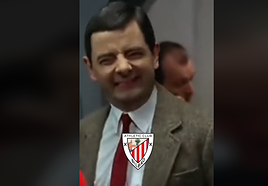 Un fotograma del vídeo subido por el administrador de redes del Athletic.