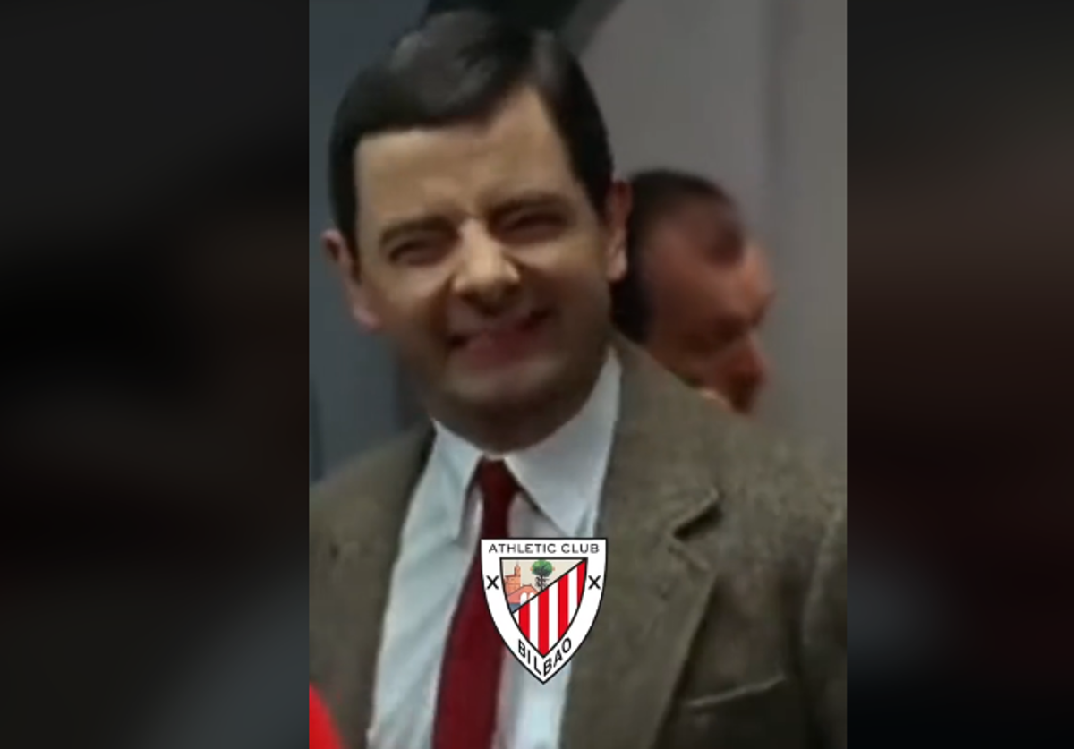 Un fotograma del vídeo subido por el administrador de redes del Athletic.