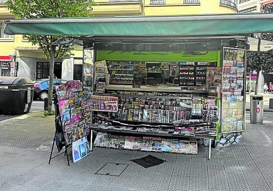 El kiosco está en Ercilla, esquina de Ajuriaguerra y Obispo Orueta.
