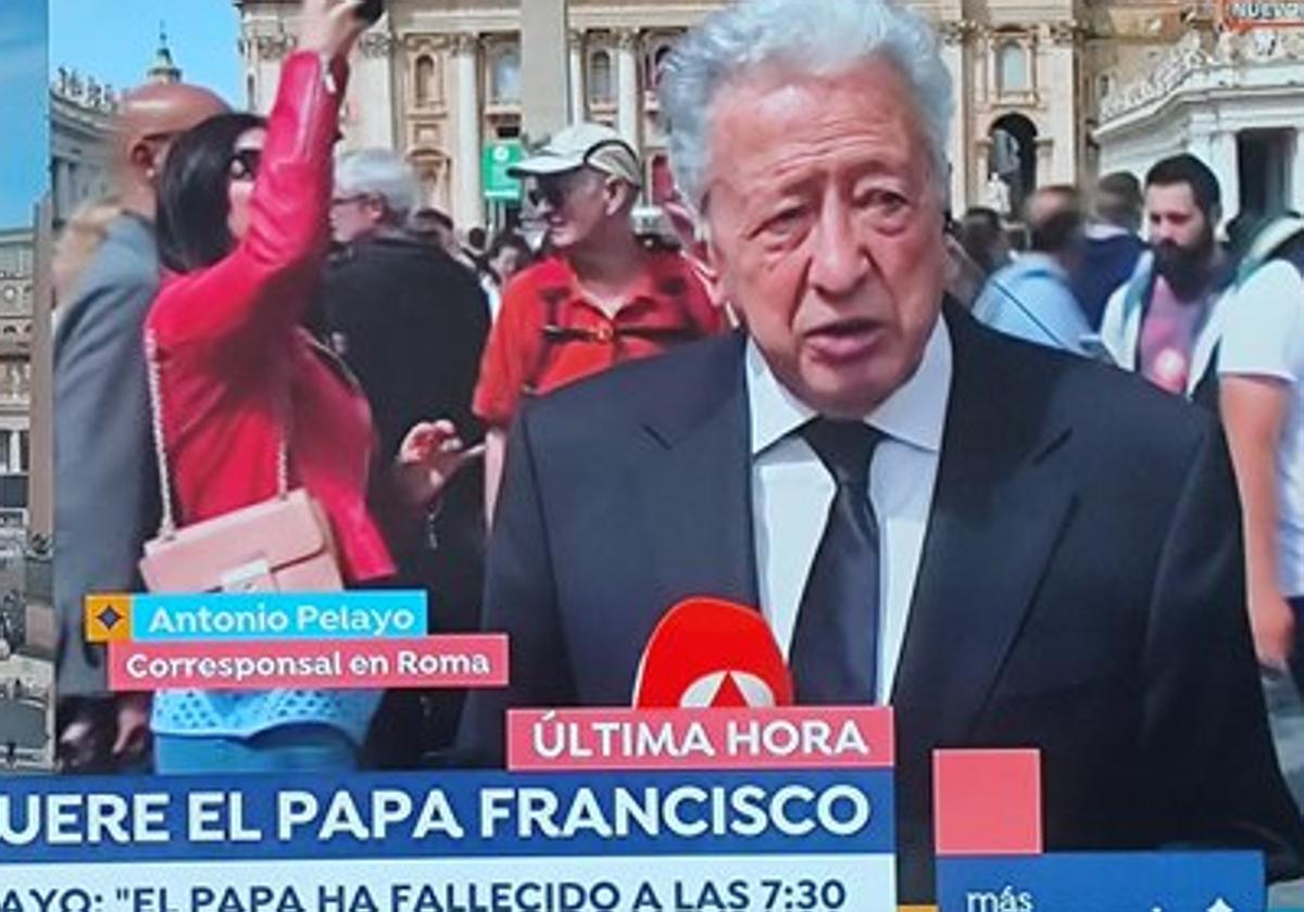 Las lágrimas del corresponsal de Antena 3 en el Vaticano al hablar del Papa Francisco