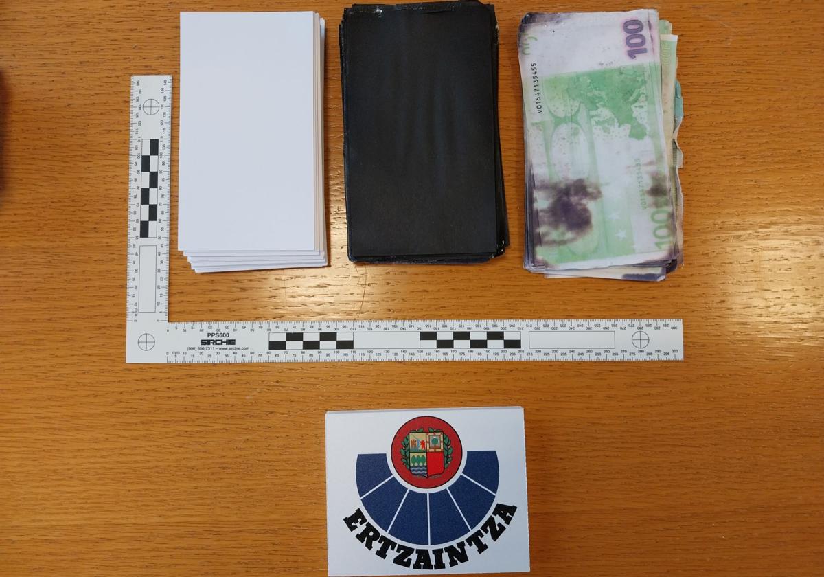 Detenido en Bilbao por estafar 5.000 euros mediante el timo de los 'billetes tintados'