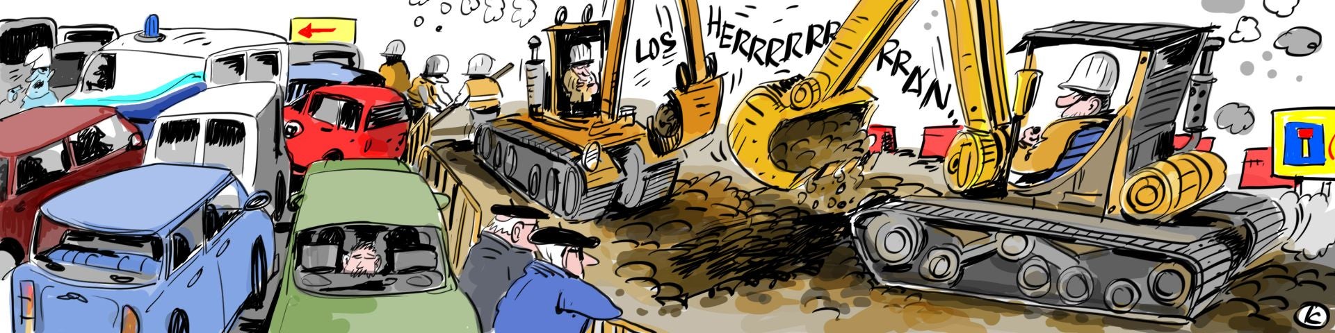 La viñeta de Cerrajería sobre el nuevo «embudo» de la calle Los Herrán